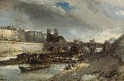 Johan Barthold Jongkind, Boot wasplaats de buurt van de Pont Neuf